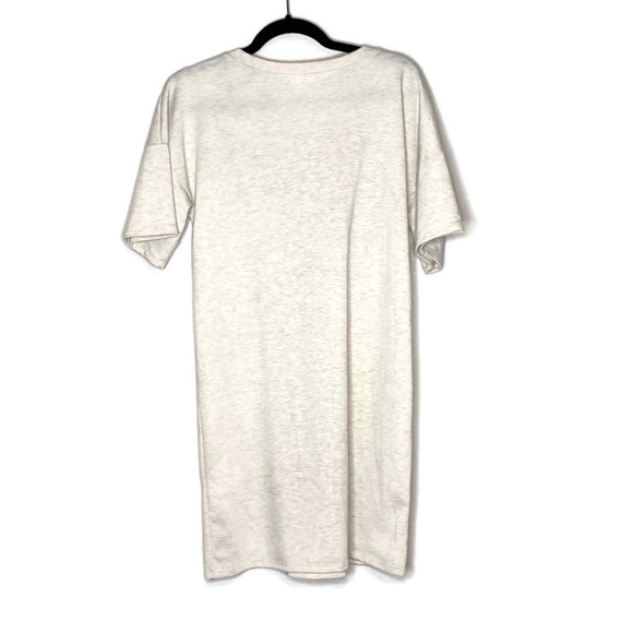 Potter's Pot Heathered Cream Lace-Up T-shirt Dress - Picture 3 of 7